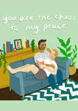 Chaos To My Peace Anniversary card created by Cards Inc.lusive