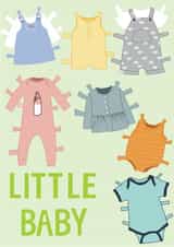 Little Baby New baby card created by @Niamheile_Design