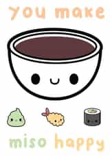 Sushi and Miso Soup Love created by The Galactic Panda