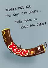 Happy Father’s Day shit chocolate pun card created by mvk_prints