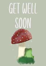 Get Well Soon Frog card created by Annie