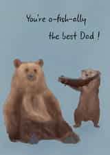 You’re o-fish-ally the best dad Father’s Day card created by mvk_prints