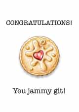 Congratulations Jammy Git Card created by Lucy Hughes