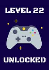 Gaming 22nd Birthday Card created by Evezee