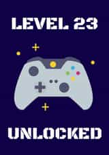 Gaming 23rd Birthday Card created by Evezee