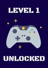 Gaming 1st Birthday Card for 1 Year Olds created by Evezee