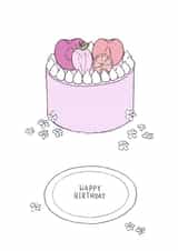 Fruit Floral Birthday Cake Card created by Cloudy Sorbet