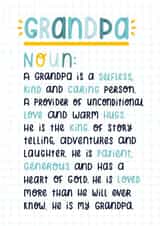 Grandpa Definition Card created by Joanne Hawker