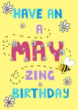 May birthday card 1001 created by Schnauzer Scribbles