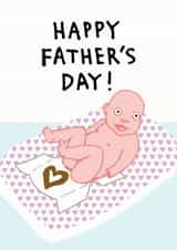 Nappy heart Fathers Day created by LIKKS Greeting Cards