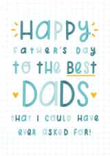 Best Dads Father's Day Card created by Joanne Hawker
