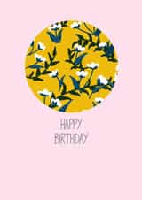Pretty Floral Birthday Card created by Duck Egg Designs