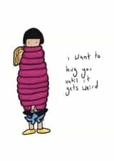 I Want to Hug You thinking of you card created by Flockadoodle