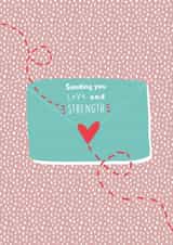 Sending you love friendship card created by PaperJack Illustrates