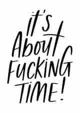 It’s About Time Congratulations card created by Ria Hope Design