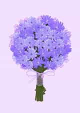 Pretty Birthday Card - Violets - Flowers created by JeJu Studio