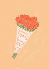 ‘Just For You’ Bunch of Flowers Card created by Lydia Ellen Greaves