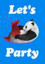 Sexy Panda Let's Party Card created by Martina Scott