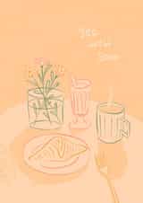 Get Well Soon Breakfast Card created by Lydia Ellen Greaves