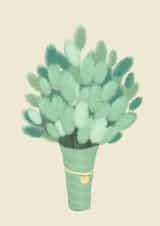 Green Grass Flowers Card created by JeJu Studio