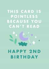 Pointless 2nd Birthday Card created by URGHH Card Co.