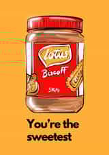 Lotus Biscoff card created by Boy Oh Boy Designs