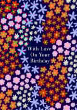 Vibrant Floral Birthday card created by Kamiya Chirodian