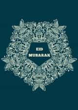 Eid Mubarak pretty card created by HennaHunar