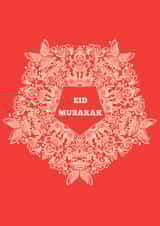 Eid Mubarak traditional card created by HennaHunar