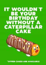 Caterpillar Birthday Cake Card created by Filthy Sentiments