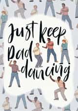 Dad dancing Father’s Day card created by Little Acorns