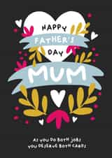 Happy Father's Day Mum created by PaperJam Print Co.