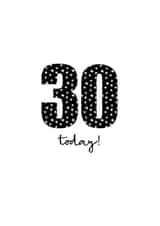 Classic 30th Birthday Card - Stars created by Audrey & Coco