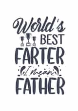 Card for World's Best Farter created by NannieP