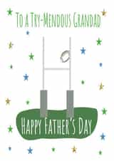 Trymendous Grandad Rugby Father's Day Card created by Missycards