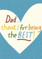 Father's Day, thanks for being the best! created by Amy Buckley Design