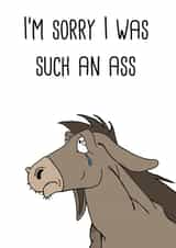 Sorry I was such an ass created by Sarah Harding-Roberts