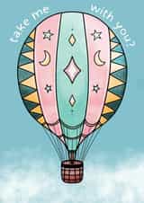 Hot Air Balloon Leaving Card created by Emily Underworld