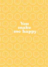 You make me happy Card created by Amy Cole