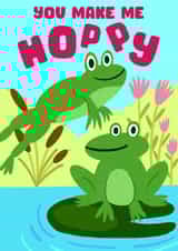 You Make Me Hoppy card created by Jive Prints