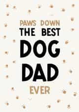 Best Dog Dad Father's Day Card created by Rascal Design