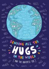 Sending all the hugs thinking of you card created by Kerry Stewart