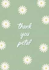 Cute Daisy Thank You Card created by Amy V Packham Art