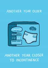 Incontinence Birthday Card created by Minnie Joy