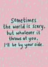 Scary World Thinking Of You Card created by Hello Dobbs