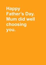 Mum did well, Father's Day Card created by Naomi Johnson