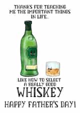 Whiskey Lessons Father's Day Card created by TinkerDoodleArt