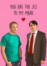 Cute Peep Show Anniversary Card / Valentines Day Card - You Are The Jez To My Mark created by Poppy & Mabel