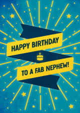 Nephew starburst Birthday card created by Evie Garnett Designs