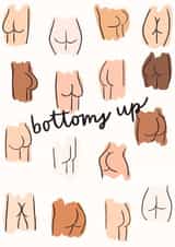 Bottoms Up Bum Cheeks Celebration Card created by Mikaela Iavarone